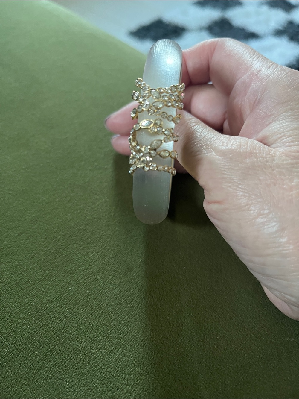 Alexis Bittar Lucite/Crystal Bracelet - Picture 3 of 8